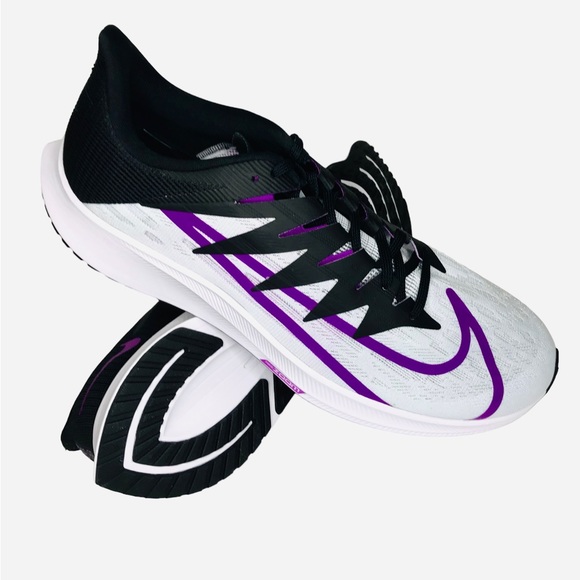 Nike Zoom Rival Fly Running CD7288-004 Pure Platinum/Hyper Violet Mens Size 12 - Picture 9 of 10
